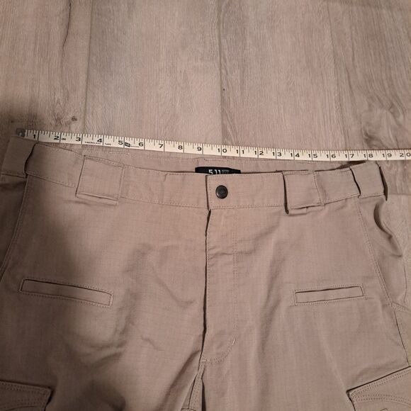 Mens 5.11 511 Tactical Stryke Pants Khaki Flex-Tac Ripstop 36x36 Cargo Pockets - Picture 8 of 13